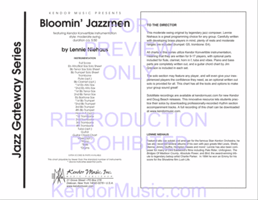 Bloomin' Jazzmen Bloomin' Jazzmen Jazz Ensemble scores gallery preview page 2