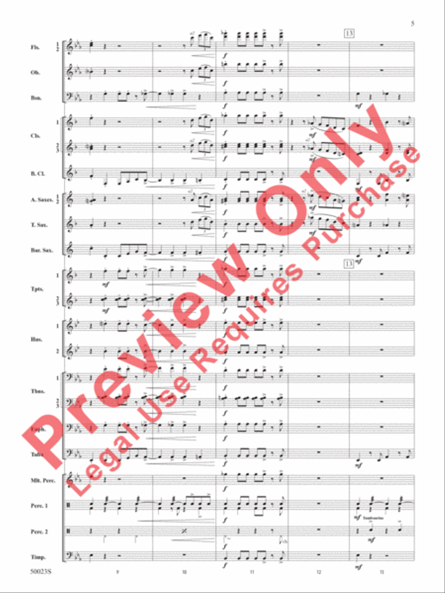 A New Orleans Nutcracker Suite Concert Band scores gallery preview page 6