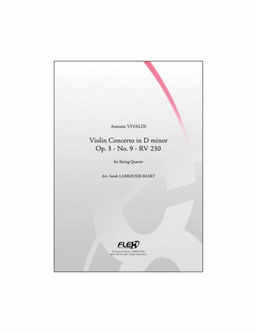 Violin Concerto in D minor Op. 3 No. 9 RV 230 image number null