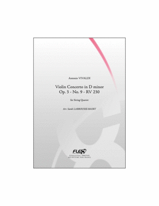 Violin Concerto in D minor Op. 3 No. 9 RV 230