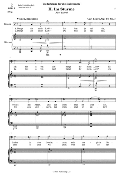 Liederkranz fur die Bassstimme, Op. 145