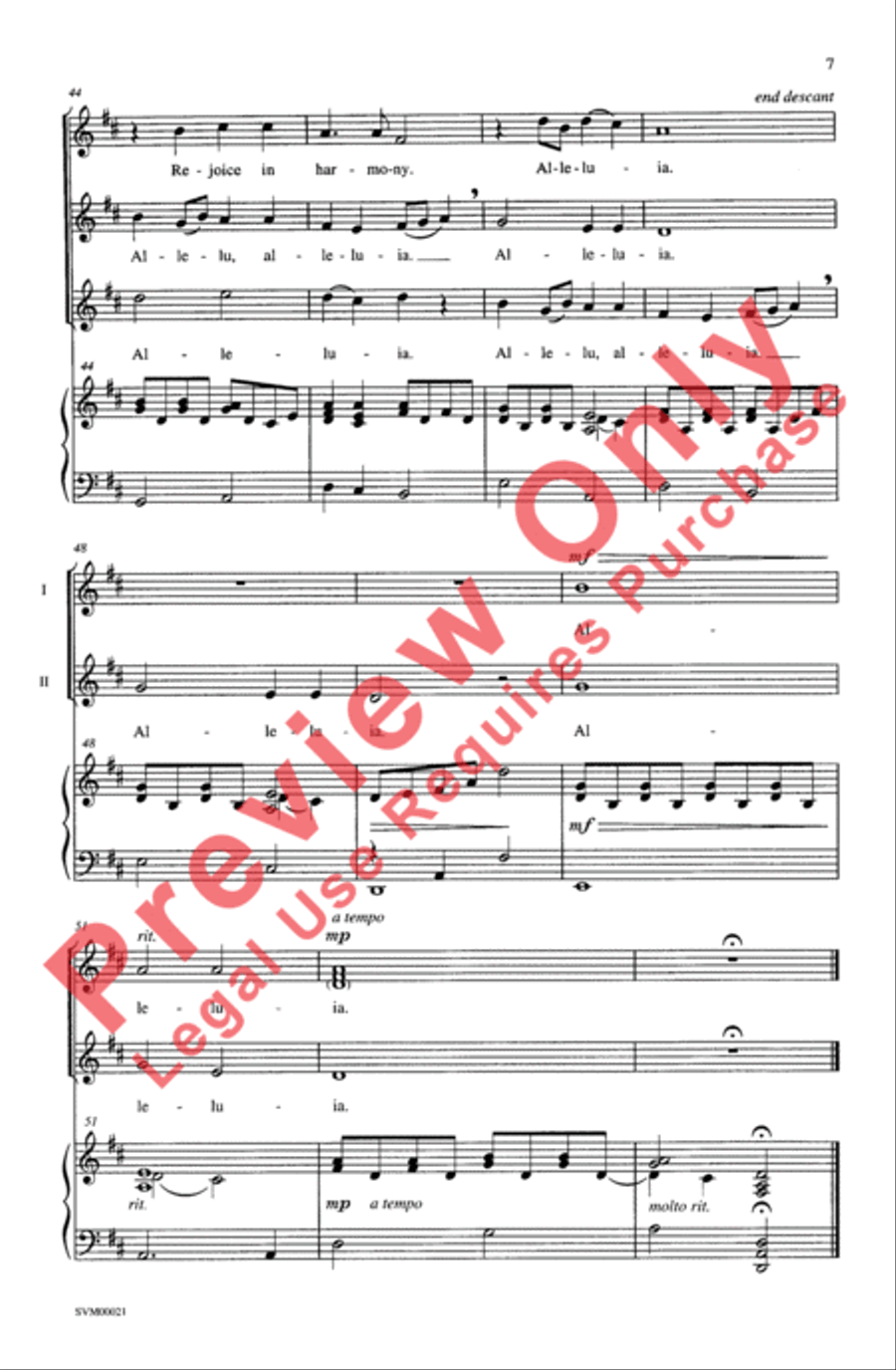 Sing Alleluia 2-Part scores gallery preview page 6