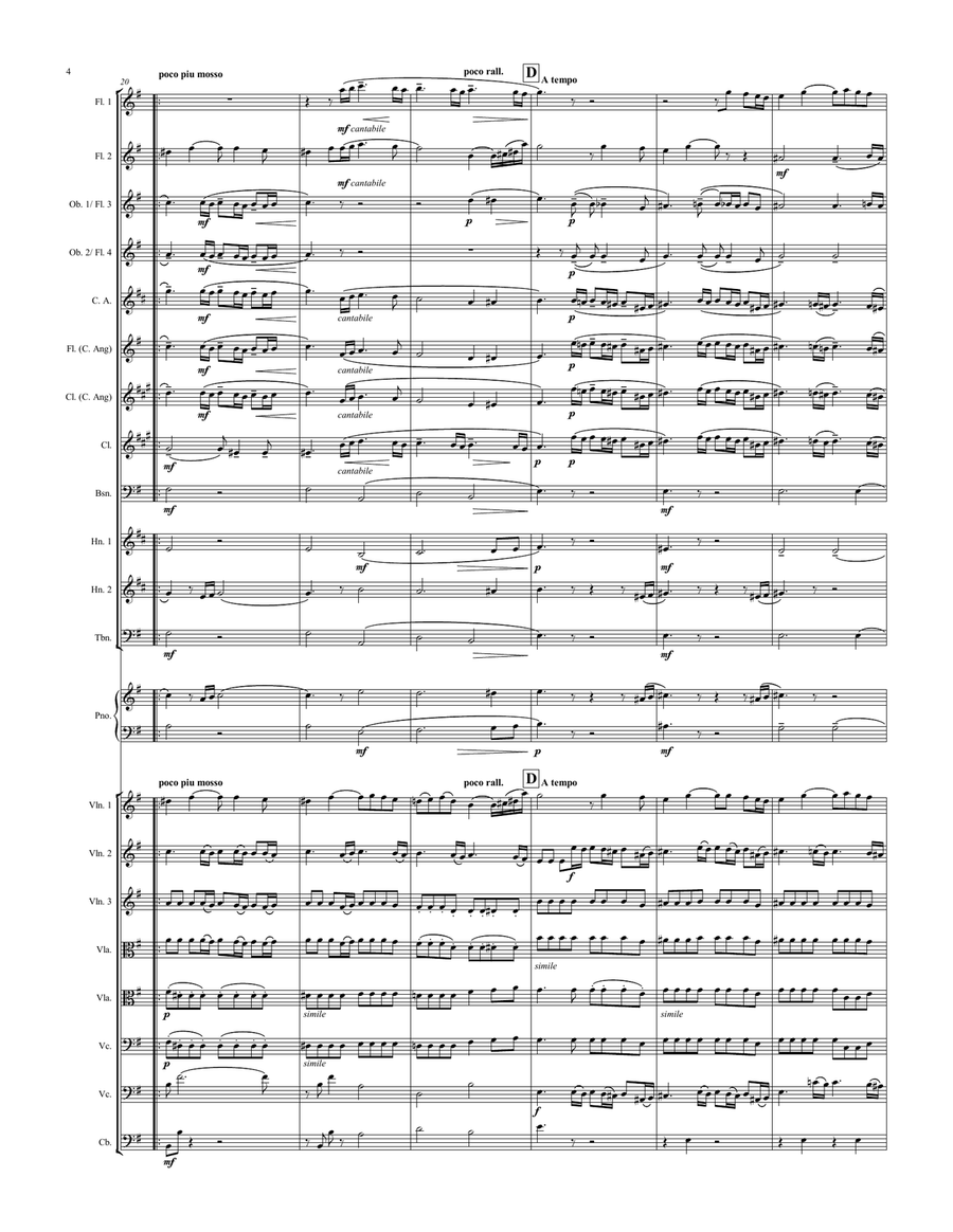 Rachmaninoff - Vocalise (flex orchestra ensemble) Chamber Orchestra scores gallery preview page 4
