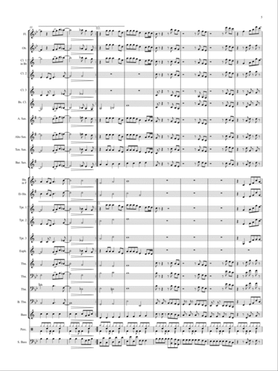All Over The World Concert Band scores gallery preview page 5
