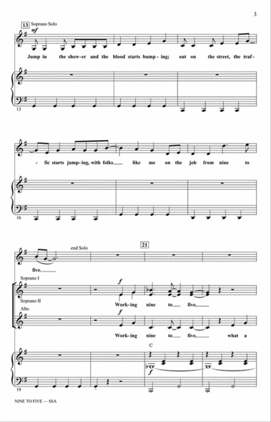 Nine to Five Nine to Five SSA scores gallery preview page 3