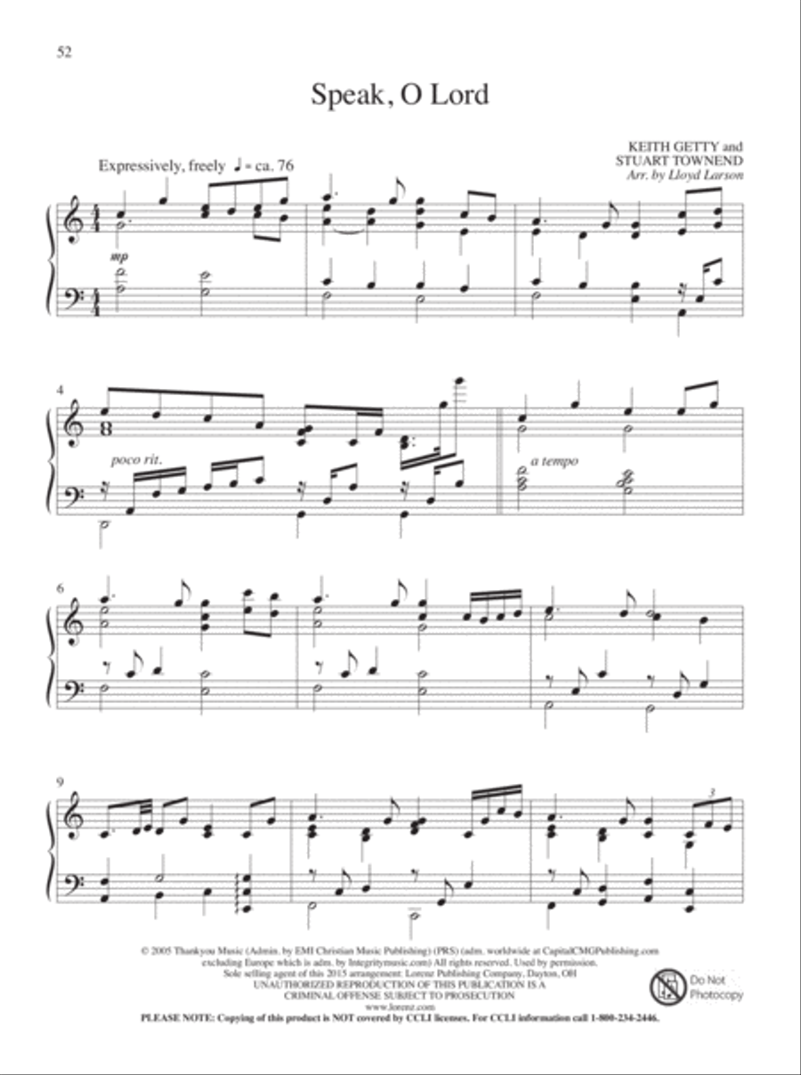 Fill the Earth with Songs Piano Solo scores gallery preview page 34