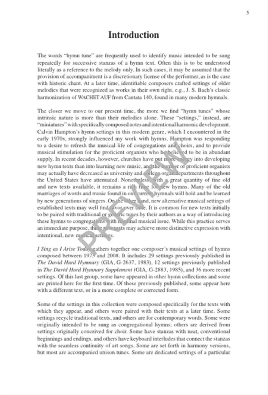 I Sing As I Arise Today Piano scores gallery preview page 7