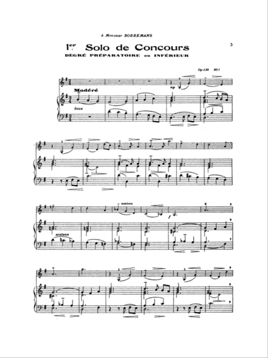 Wieniawski: Deux Solos de Concours, Op. 130 (Urtext) Piano scores gallery preview page 1