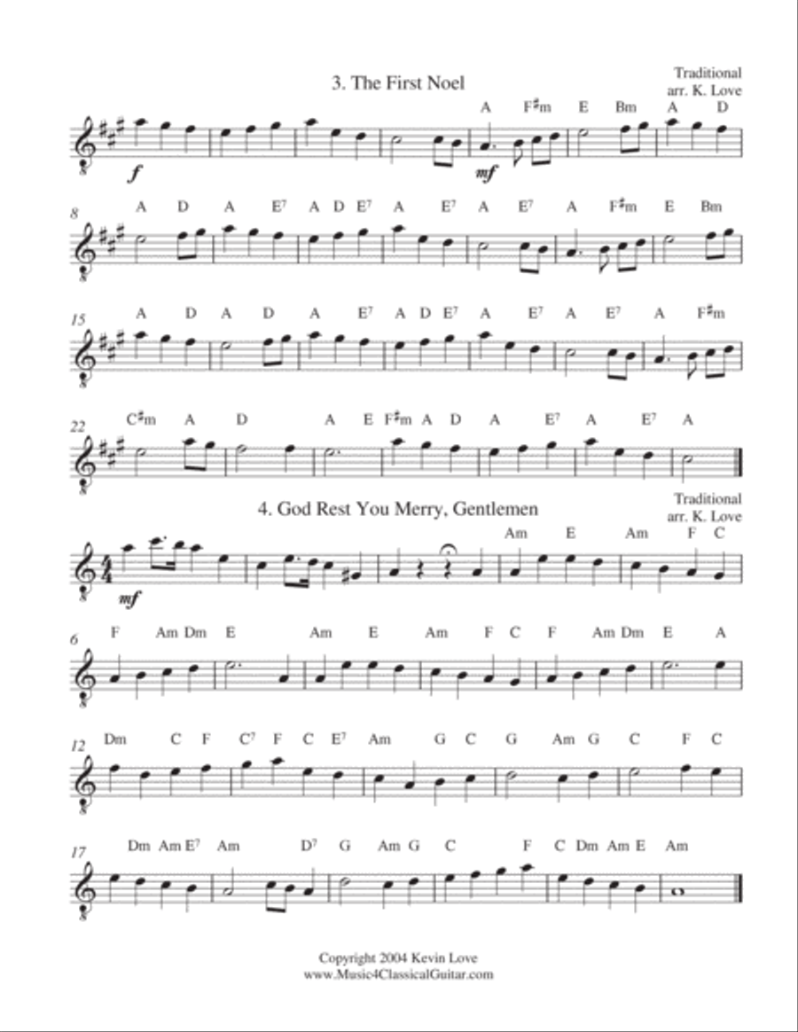A Christmas Primer (Guitar Trio) - Score and Parts Guitar Ensemble scores gallery preview page 5
