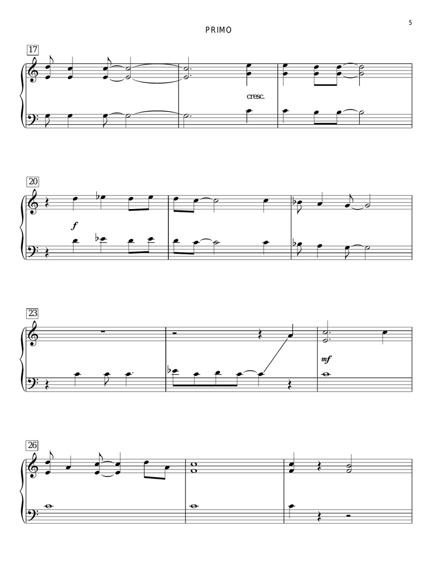 Hakuna Matata (from The Lion King) Piano Duet scores gallery preview page 4