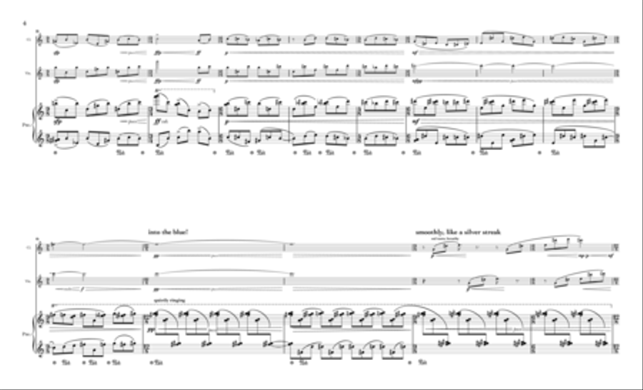 Rarefied Air for B-flat Clarinet, Violin and Piano Small Ensemble scores gallery preview page 11