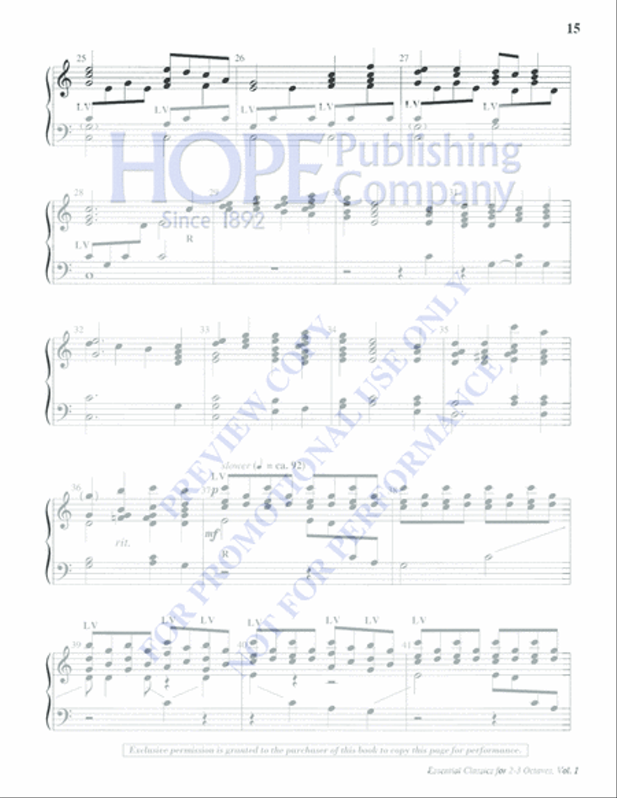 Essential Classics for 2-3 Octaves, Vol. 1 (Reproducible) 3-Octaves scores gallery preview page 17