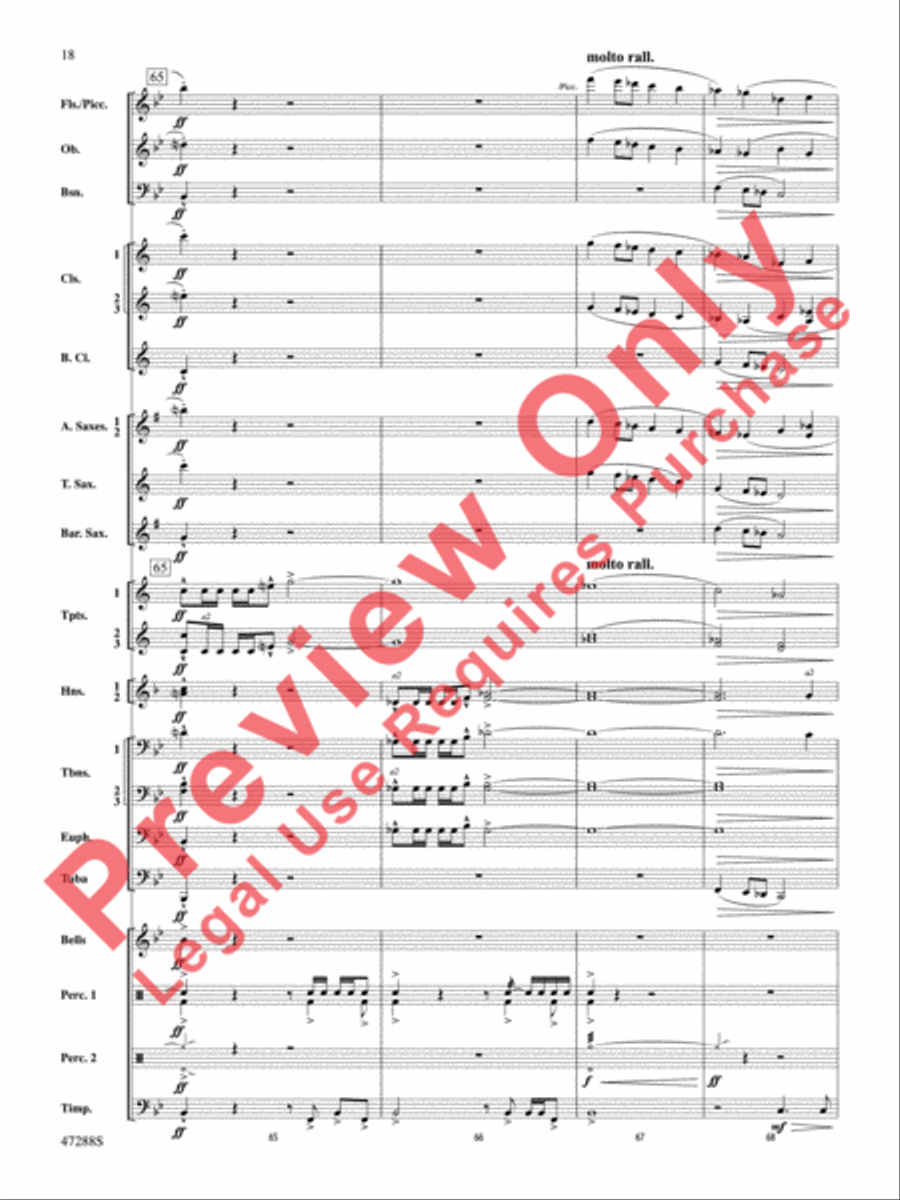 Riverside Overture Concert Band scores gallery preview page 19