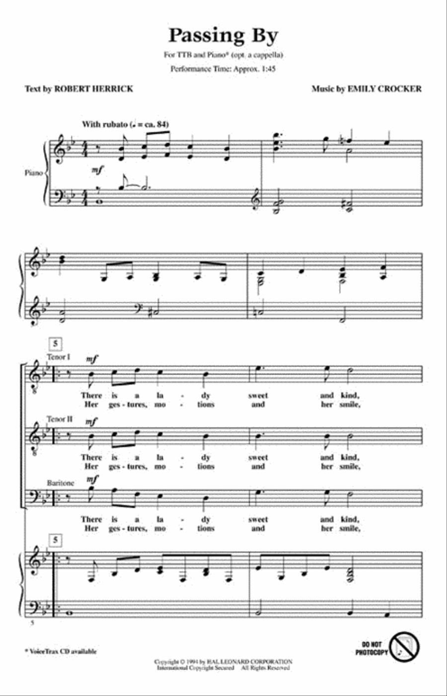 Passing By TTB scores gallery preview page 2