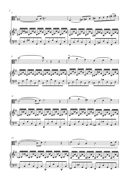 Saint-Sans - The Swan - viola and piano  Digital Sheet Music