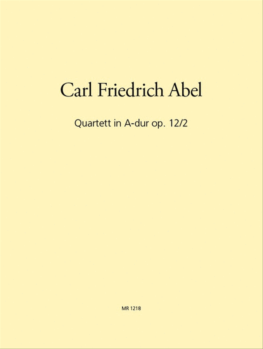 Quartet in A major Op. 12/2 String Quartet scores gallery preview page 1