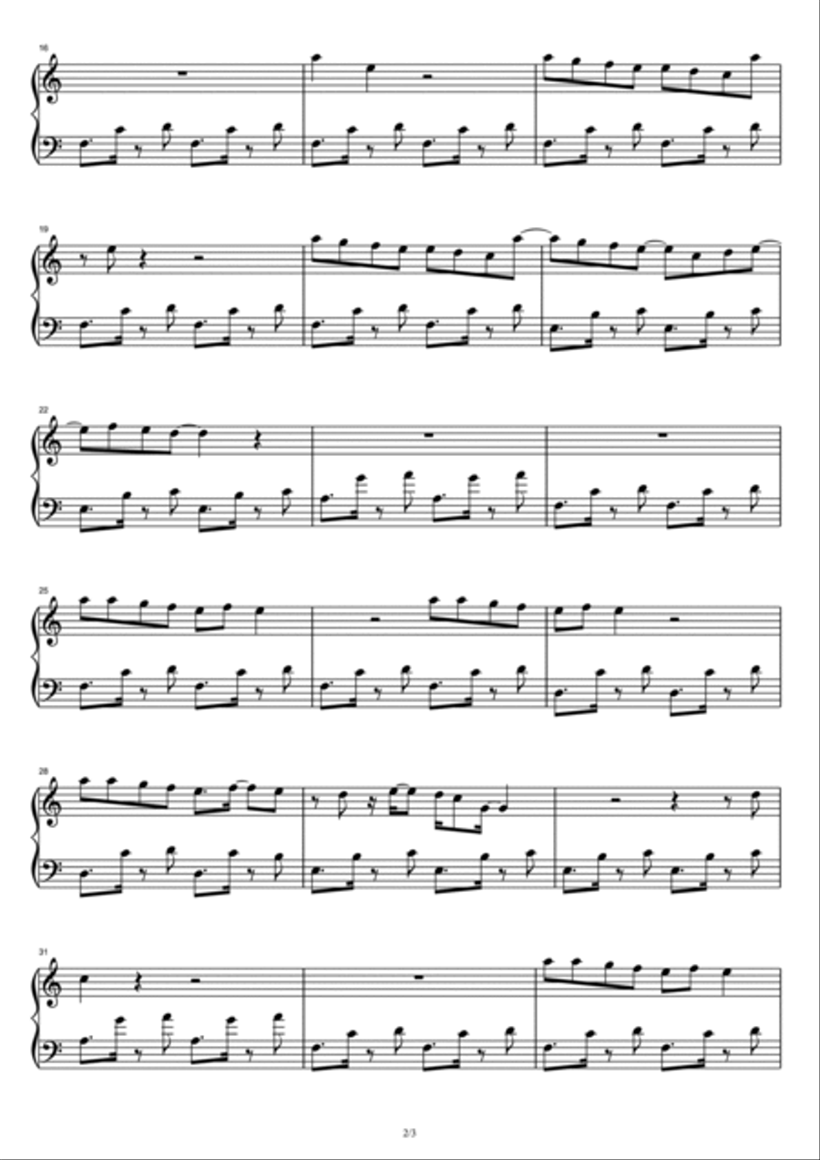 Passionfruit Piano Solo scores gallery preview page 2