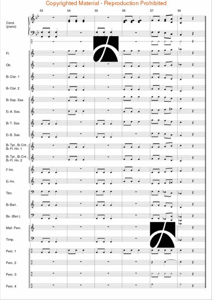 Band Time Christmas Concert Band scores gallery preview page 54