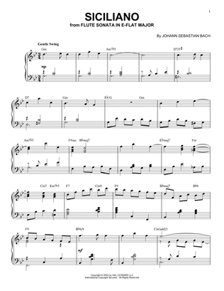 Siciliano [Jazz version] (arr. Brent Edstrom)
