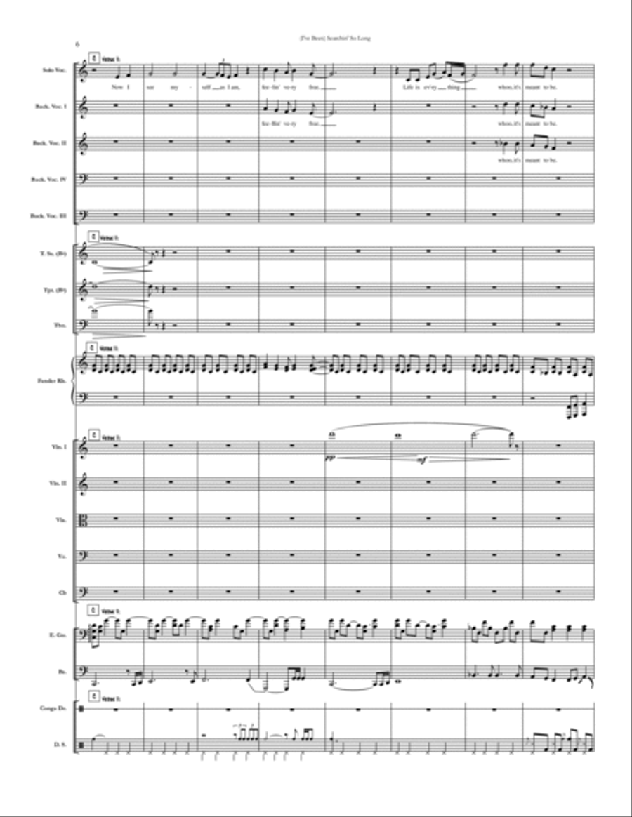 (i've Been) Searchin' So Long Small Ensemble scores gallery preview page 6
