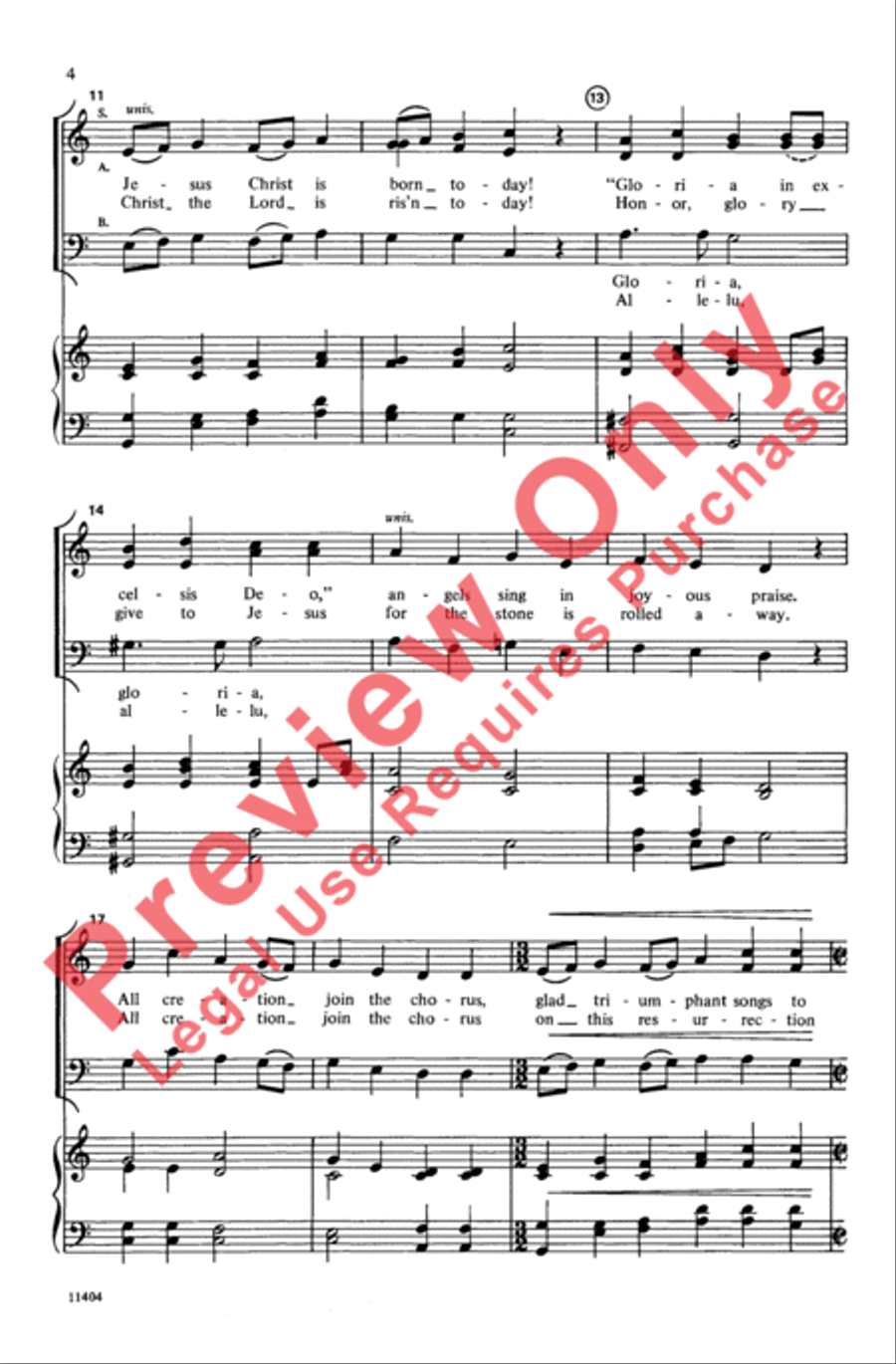 Christmas Joy (Easter Joy) 3-Part scores gallery preview page 4