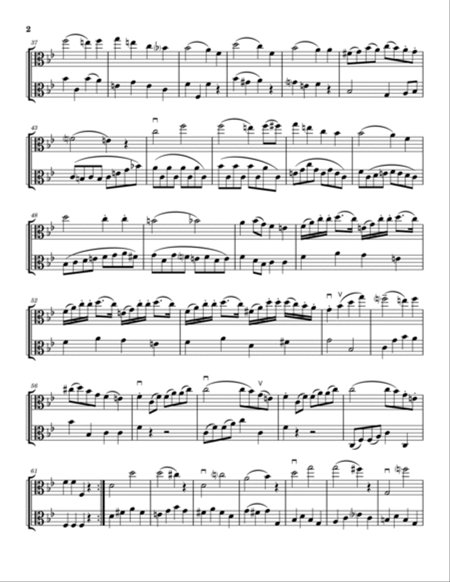 Cello Sonata Op. 43 No. 1 String Duet scores gallery preview page 2