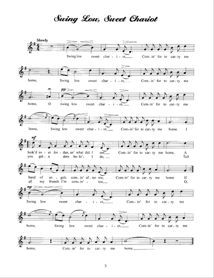 12 Spirituals for Piano Solo Piano Solo scores gallery preview page 4