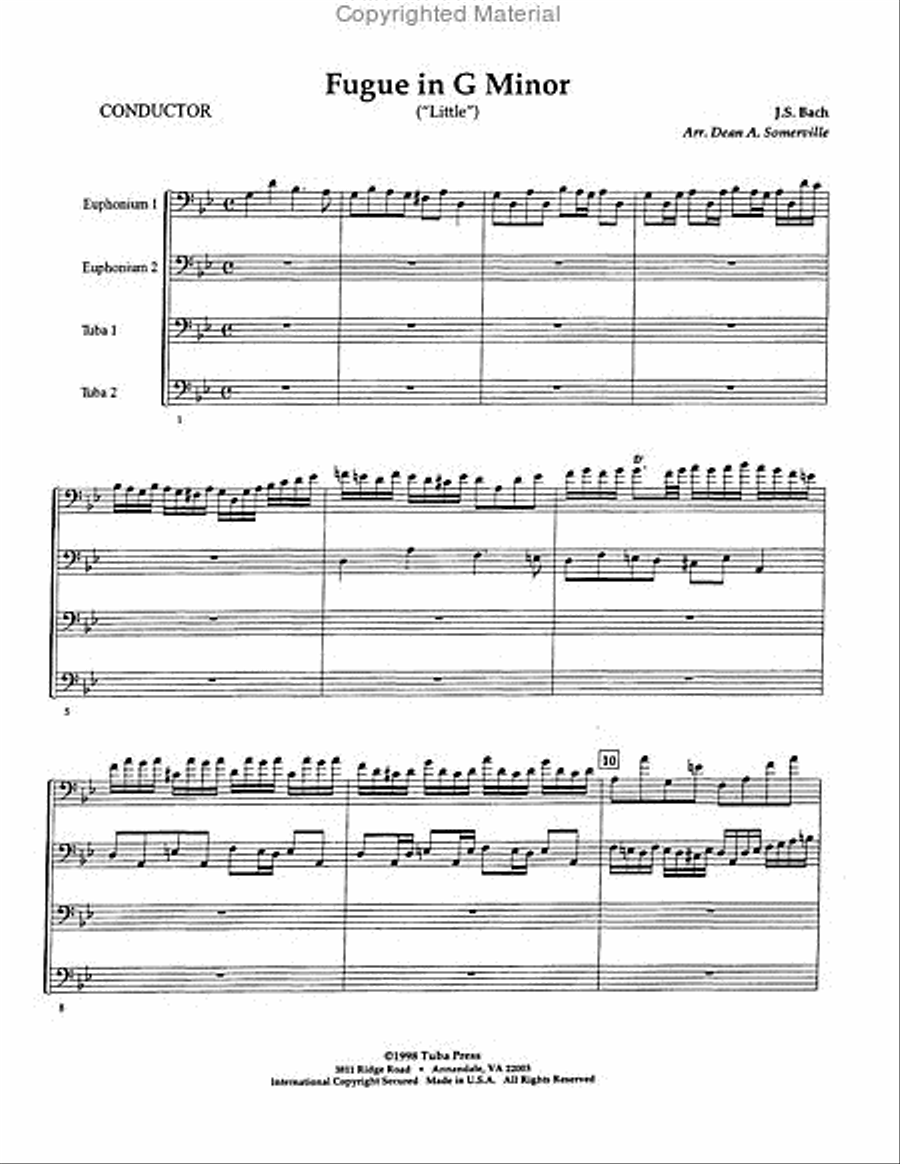 Fugue in G Minor (