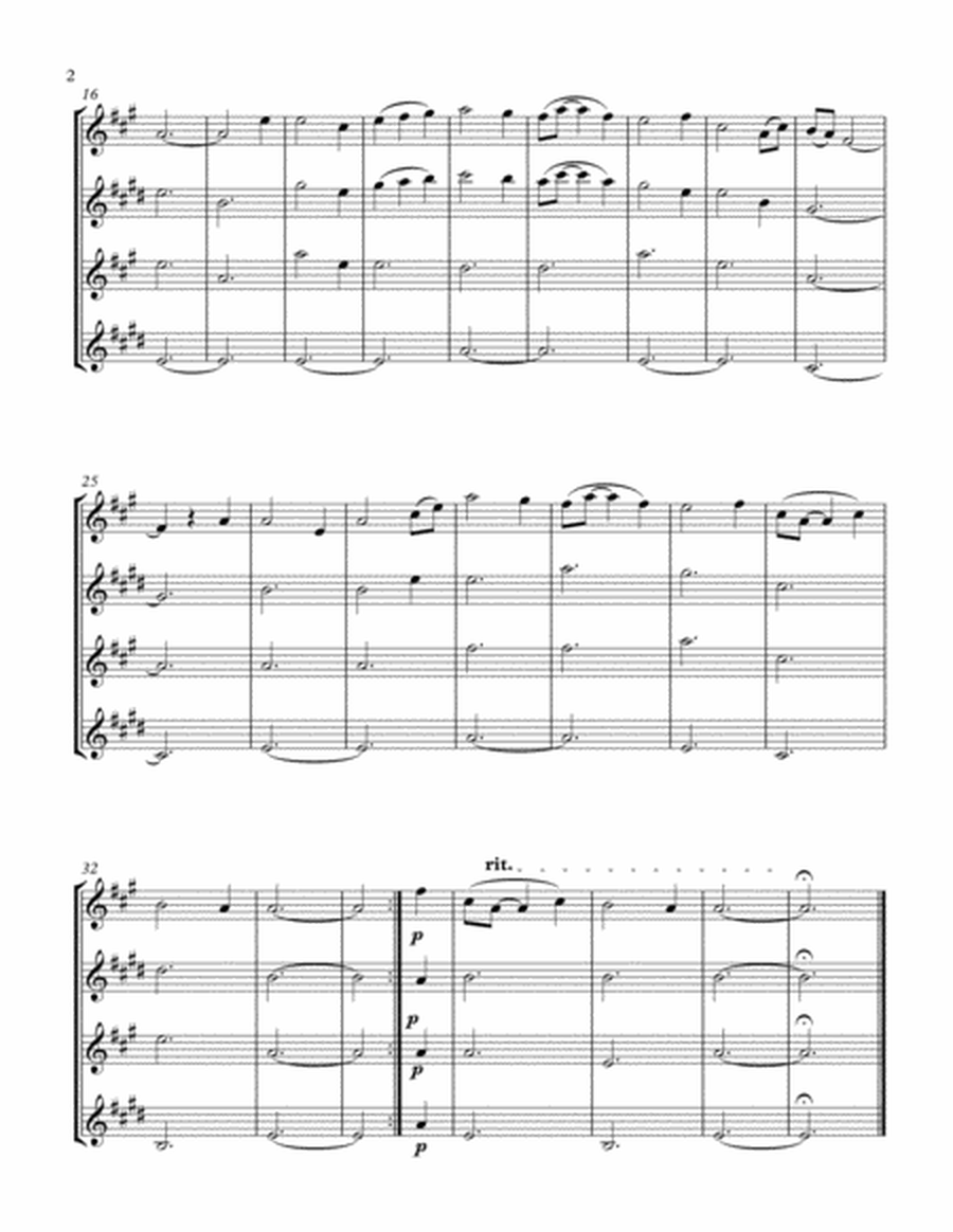 Boulavogue (Sax Quartet SATB) image number null