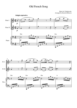 Old French Song (for flute duet and piano accompaniment)