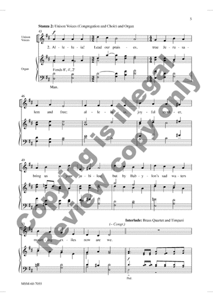 Alleluia, Song of Gladness (Choral Score) image number null