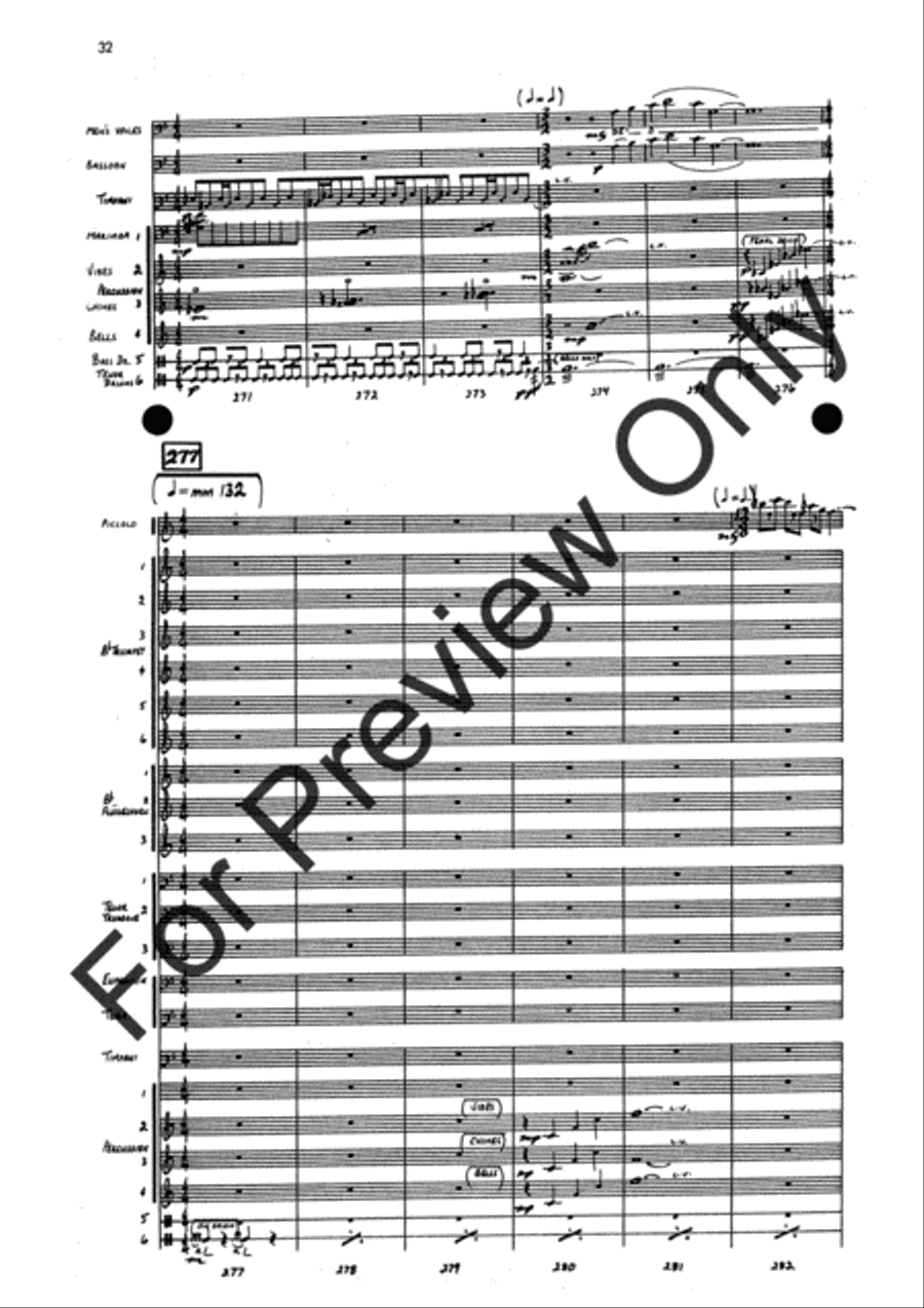 Agincourt Hymn (Score) Concert Band scores gallery preview page 56