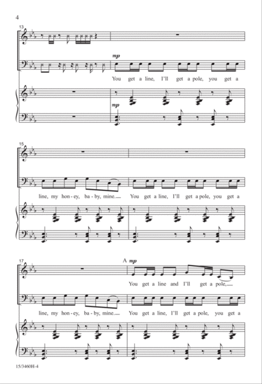 The Crawdad Song The Crawdad Song 3-Part scores gallery preview page 4