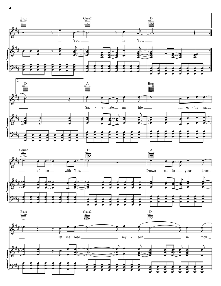 Lose Myself Piano, Vocal, Guitar scores gallery preview page 4