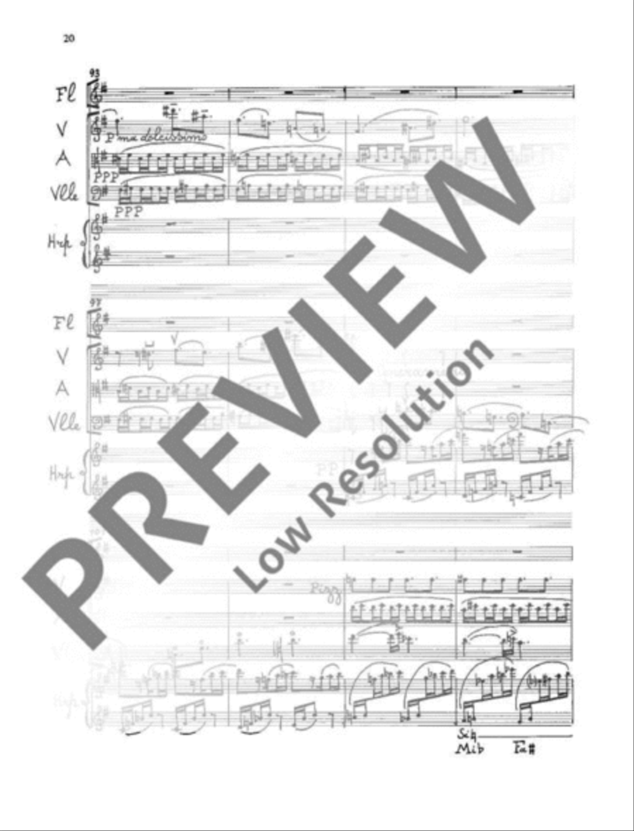 Quintet No. 2 Flute scores gallery preview page 21