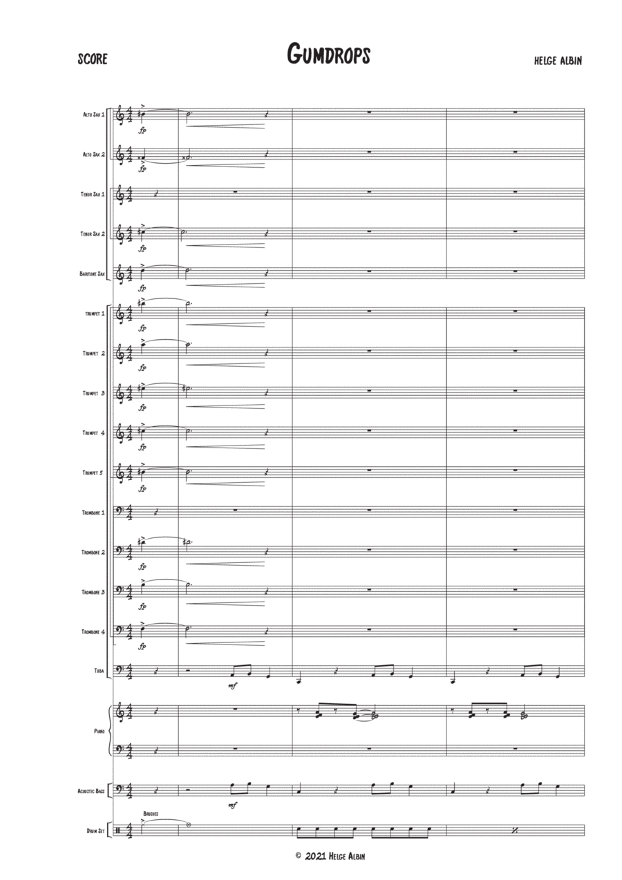 Gumdrops Jazz Ensemble scores gallery preview page 1