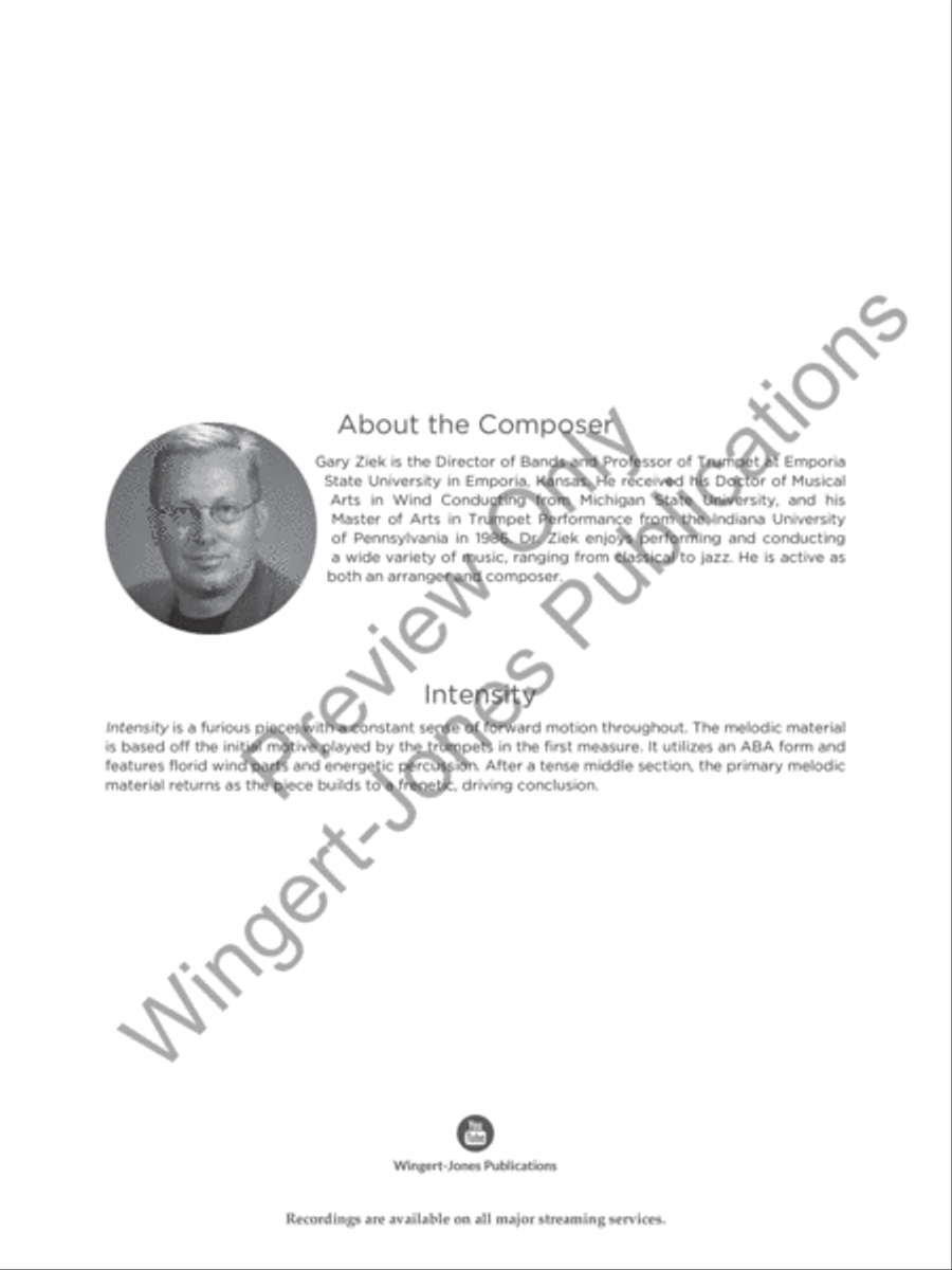 Intensity Concert Band scores gallery preview page 3