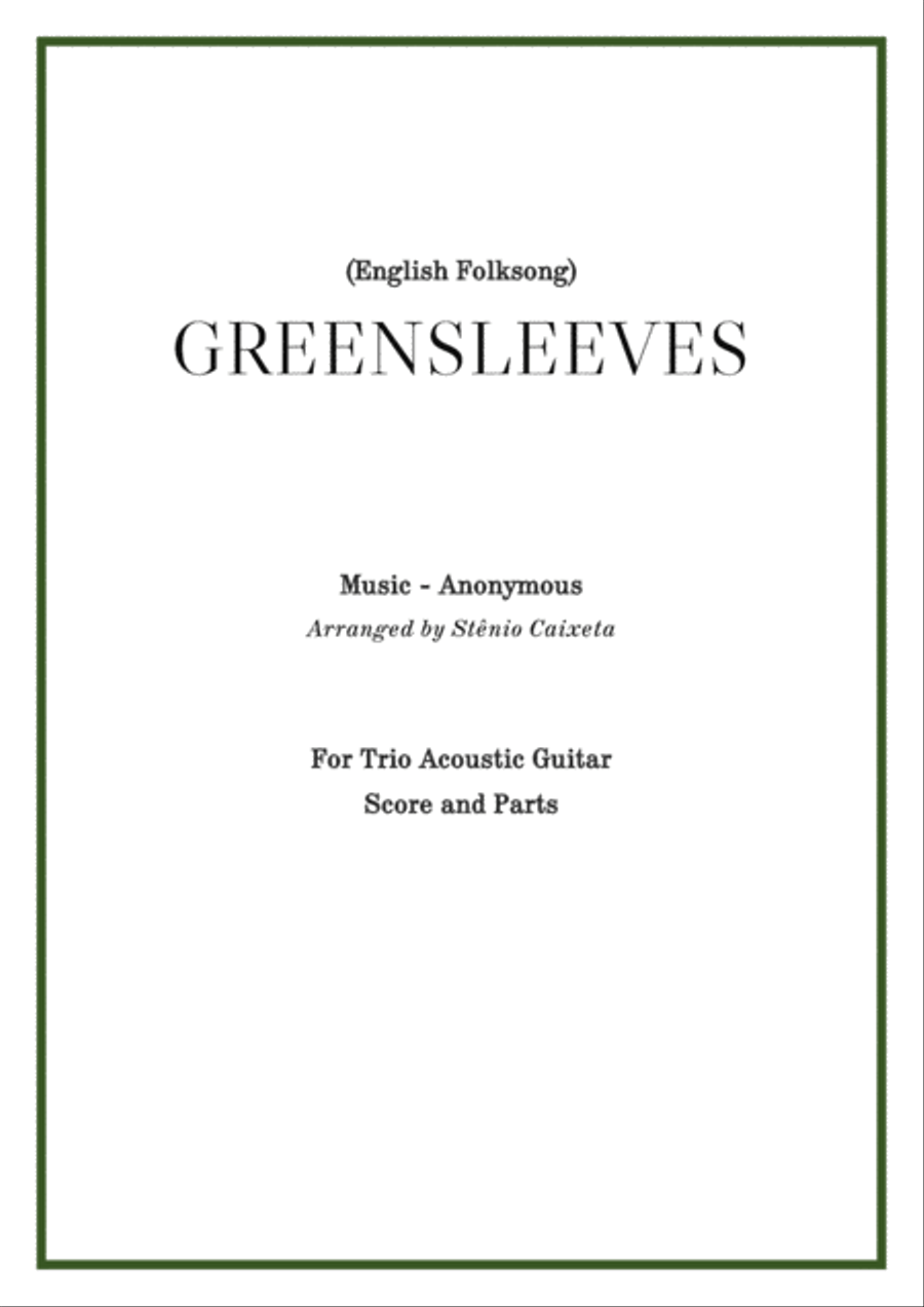 GREENSLEEVES Classical Guitar scores gallery preview page 2