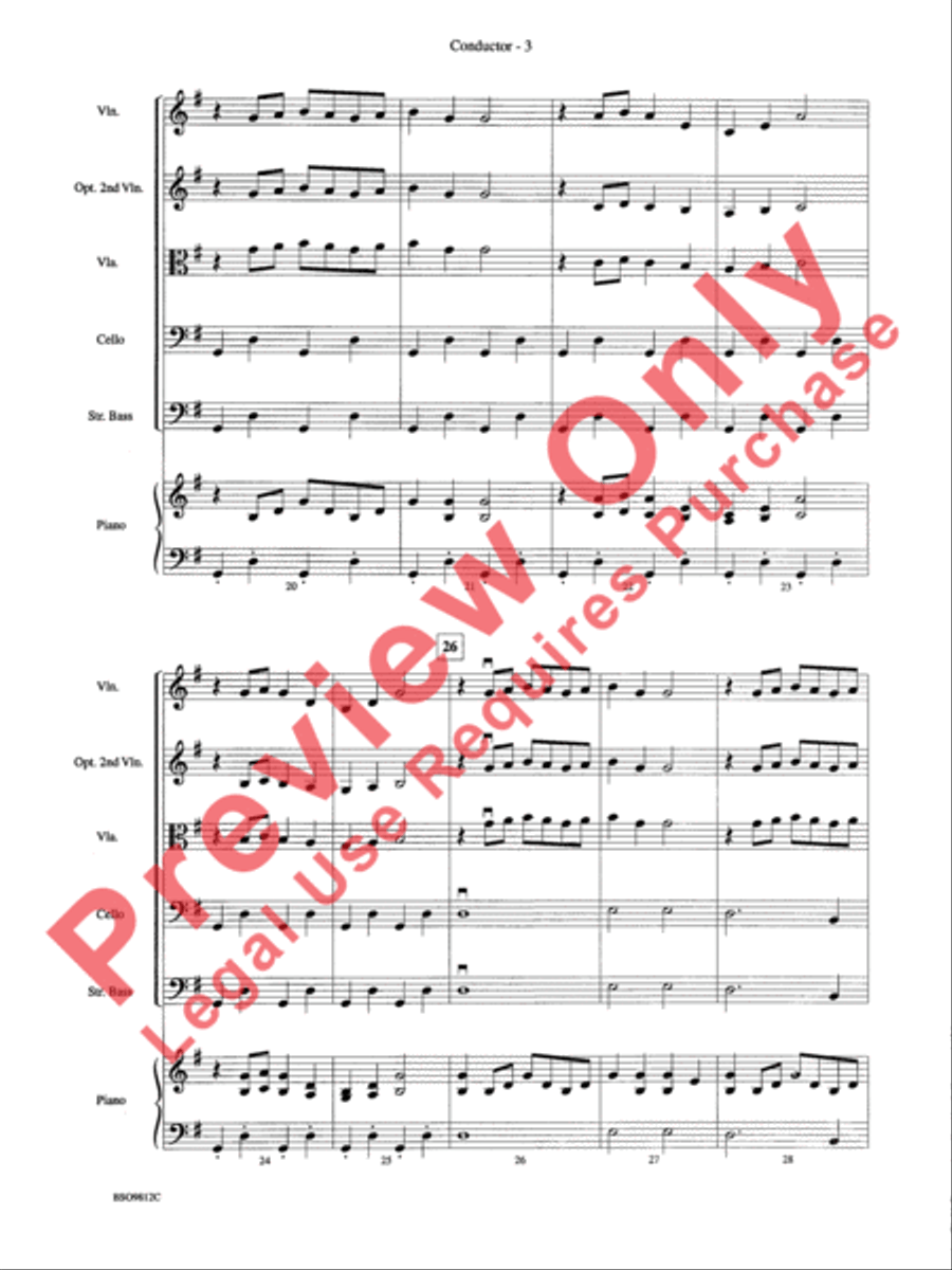 Overture 1812, Opus 49 String Orchestra scores gallery preview page 6