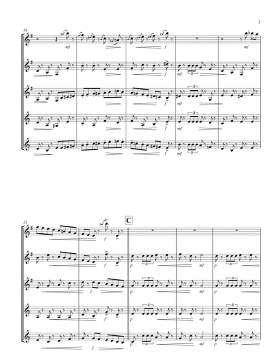 March (from "The Nutcracker Suite") (F) (Brass Quintet - 3 Trp, 2 Hrn)
