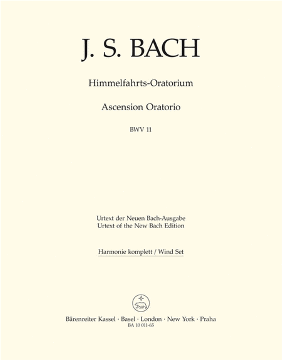 Ascension Oratorio BWV 11 Flute scores gallery preview page 1