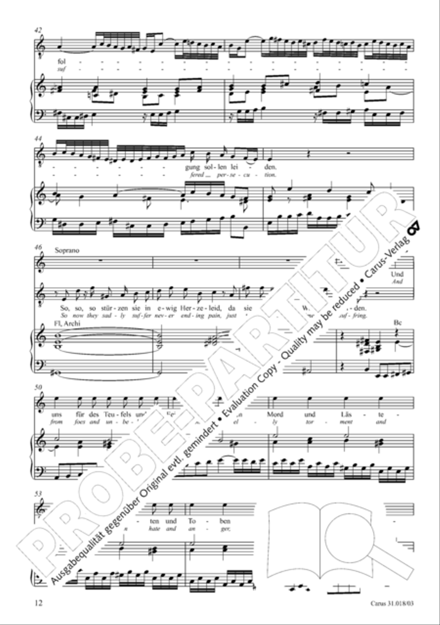 Just as the rain and snow fall from heaven (Gleichwie der Regen und Schnee vom Himmel fallt) STB scores gallery preview page 13