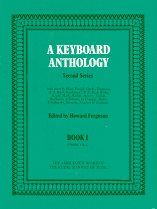 Book cover for A Keyboard Anthology, Second Series, Book I