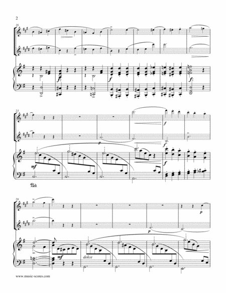 Gade - Allegro Molto- 2nd movement from Piano Trio - Soprano Sax, Baritone Sax and Piano. image number null