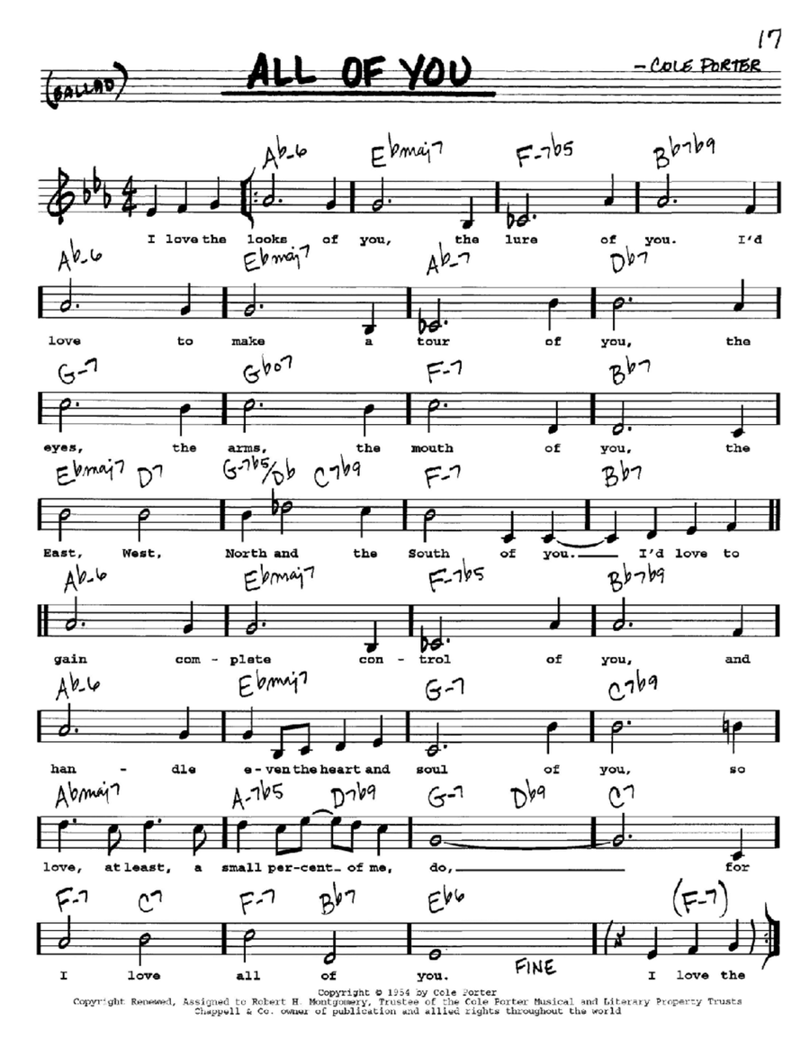 All Of You All Of You Voice scores gallery preview page 1