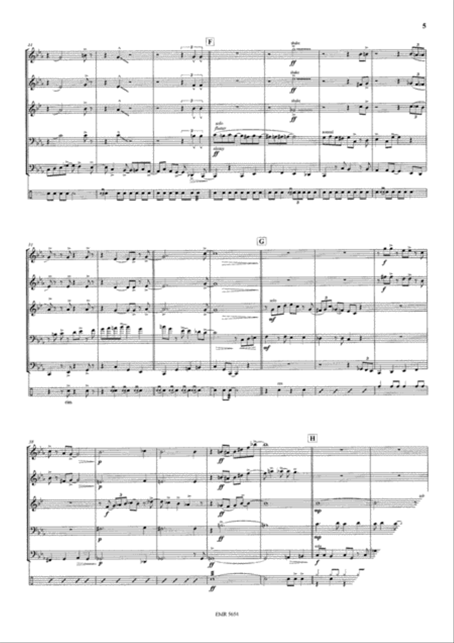 Oh No! Oh No! Brass Ensemble scores gallery preview page 5