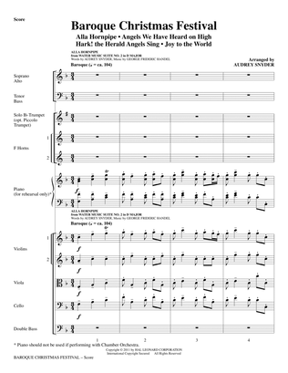 Book cover for Baroque Christmas Festival (Medley) - Full Score
