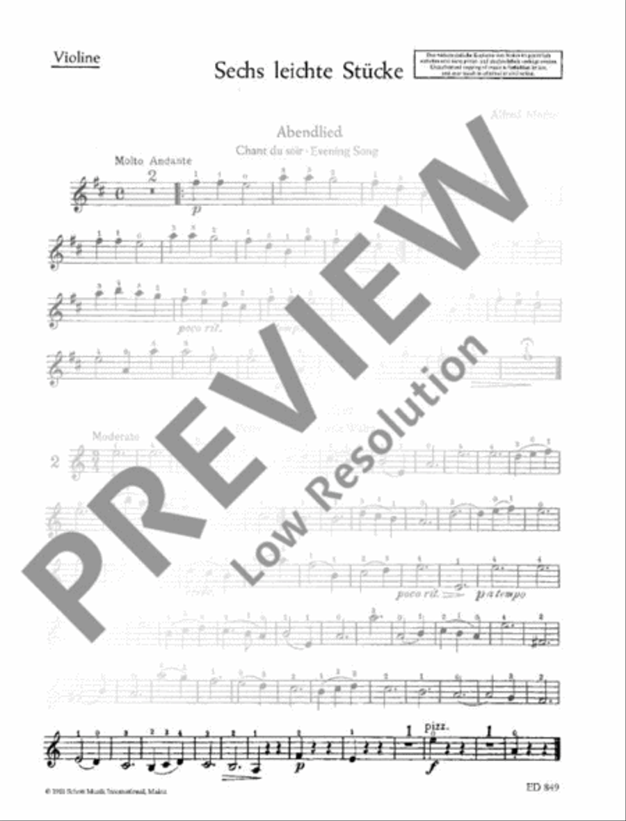 6 Easy Pieces 6 Easy Pieces Violin Solo scores gallery preview page 18