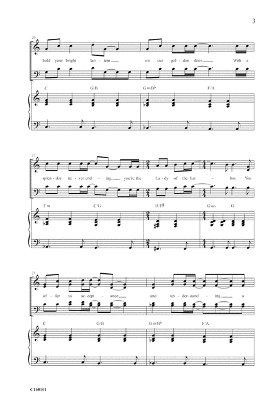 Lady Of The Harbor 4-Part scores gallery preview page 6