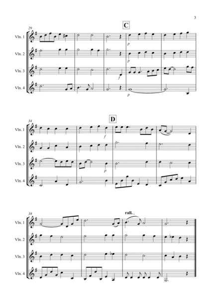 Shenandoah for Violin Quartet image number null